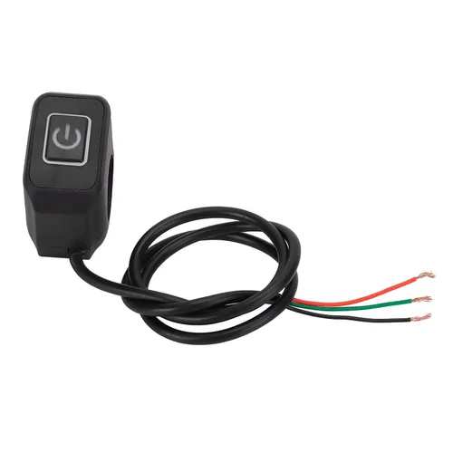 Vista 11 de Yctze Interruptor de manillar de motocicleta de 0.866 in, botón de control universal para faros delanteros (metal ABS) (azul)