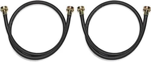 Vista 3 de Whirlpool 8212546RP Mangueras de llenado originales OEM para arandelas, accesorio negro de 4 pies – Reemplaza 8212546RW, 8212546IP, 49535