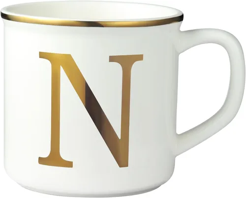Vista 26 de Taza de Café de Cerámica Miicol 16 oz, Taza de Café Monograma, Taza de Té con Inicial Dorada, Taza de Té Personalizada, Regalo Único, Taza Grande