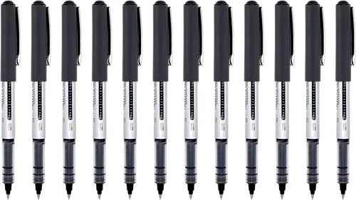 Vista 3 de Gullor Vision Stick - Bolígrafos de punta fina de punta fina, tinta líquida de 0.020 in, de secado rápido, para escribir, tinta azul, paquete de 12