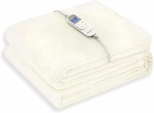 Vista 23 de Wapaneus Manta térmica eléctrica con bolsillo para los pies, con 10 niveles de calefacción y 4 ajustes de temporizador, 4 horas de apagado