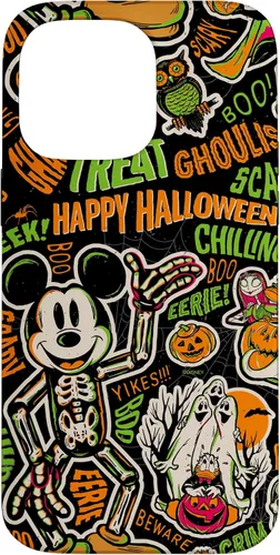 Vista 21 de Funda para iPhone 13 Pro Max Disney 100 Mickey Nightmare Before Christmas Halloween D100