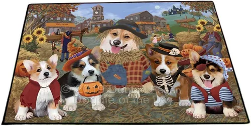 Vista 16 de Doggie of the Day Corgi Dogs Floor Mat - 4th of July Independence Day - Best Dog Doormat - Protector Decor - Unique Portrait Art - Premium Quality
