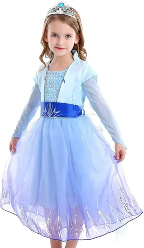 Vista 5 de iTVTi Disfraz de princesa para niñas vestidos de fiesta elegantes para Halloween y Navidad