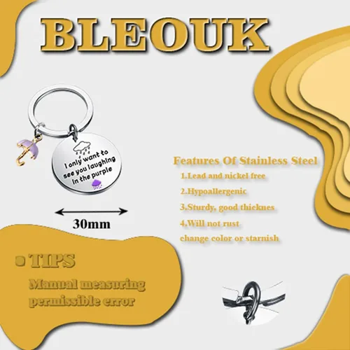 Vista 12 de BLEOUK Singer Keychain Singer Fans Jewelry Music Song Lyrics Inspired Keychain