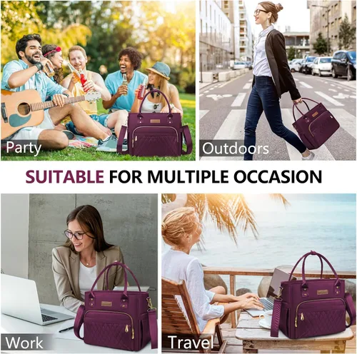 Vista 4 de MIYCOO – Lonchera para mujeres - Lonchera grande con aislamiento y a prueba de fugas para mujeres - Loncheras grandes estilo hielera para adultos