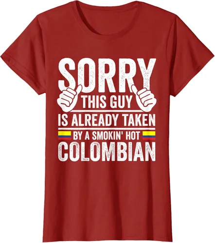 Vista 26 de Camiseta divertida de Colombia Heritage para hombre