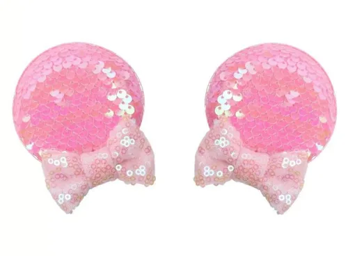 Vista 16 de CLGIFT Diadema con orejas de Minnie para bebés y niños pequeños (Ariel)