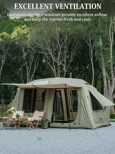 Vista 3 de MC TOMOUNT Inflatable Tents for Camping, 6/8/10 Person Large Family Blow Up Camping Tent with Hand Pump, Easy Setup Air Glamping Tent for Outdoor