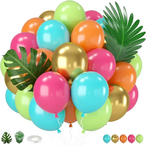 Vista 16 de Globos negros y rojos amarillos azules, globos de confeti de 12 pulgadas negros rojos amarillos azules verdes plateados metálicos con globo