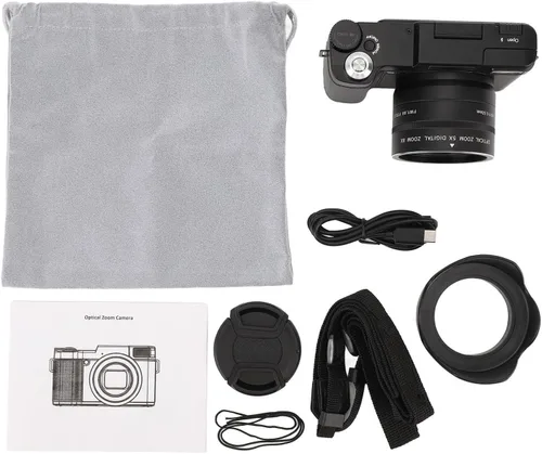 Vista 7 de Cámara digital 4K para fotografía, enfoque automático, cámara de vlogging de 48 MP para YouTube, cámara compacta de zoom digital 8X, pantalla de 3