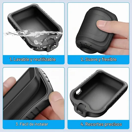 Vista 8 de MEDMAX - Funda de silicona para Freestyle Libre 3 2 / Libre Reader Cubierta protectora antideslizante a prueba de golpes ligera Piel de gel suave