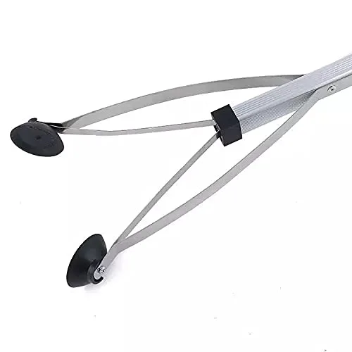 Vista 5 de Herramienta de alcance de agarre, 40 pulgadas, plegable, ligera, ayuda de alcance de aluminio con agarre de goma giratorio, extensor de brazo largo