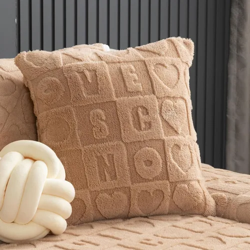 Vista 14 de vctops Funda suave de piel sintética con patrón de amor 3D para sofá, funda antideslizante para sofá seccional, protector de muebles