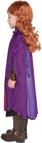 Vista 3 de Party City Anna Travel Halloween Costume for Girls, Disney, Frozen 2, Small (4-6), with Dress and Cape