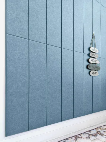 Vista 46 de Paneles acústicos cuadrados de 11.18 pulgadas, paquete de 12 paneles de pared que absorben el sonido, azulejos decorativos de fieltro insonorizados
