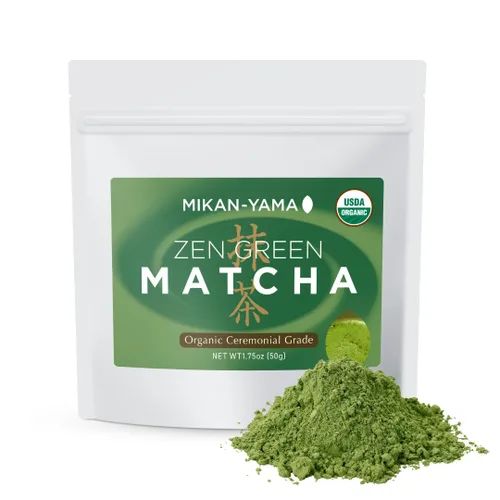 Vista 9 de Mikan-Yama Polvo de matcha orgánico japonés de grado ceremonial 40 g (1.41 oz)