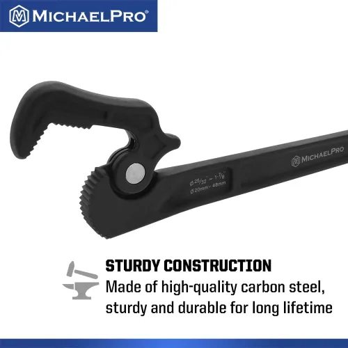 Vista 5 de [Usado] MichaelPro Llave de tubo autoajustable, llave de 14 pulgadas multifunción ajustable, diámetro de sujeción de hasta 1-7/8 pulgadas (48mm)