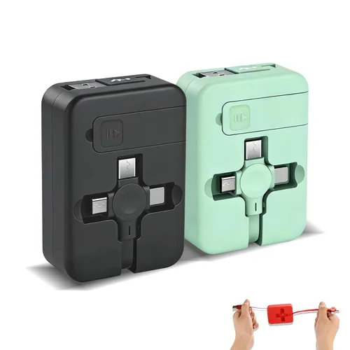 Vista 10 de Gartmost 6 unidades 3 en 1 retráctiles múltiples cargadores rápidos Cable a granel (3.28 pies) con USB C/Micro USB/L y soporte para teléfono