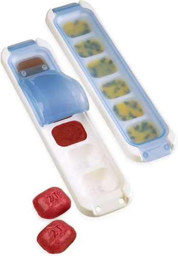 Vista 5 de Suitable Food Storage Freezer Pod Tray with Lid 4 Piece Set