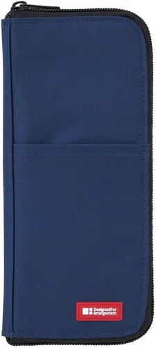 Vista 4 de LIHIT LAB Estuche delgado para bolígrafos/lápices, 1.8 × 9.9 × 21.6 centímetros, negro (A7652-24)