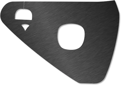 Vista 4 de IPG para Tesla Model 3/Y - Adhesivos de tapa de carga 2021-23 - Juego de pegatinas DIY - Aluminio cepillado oscuro