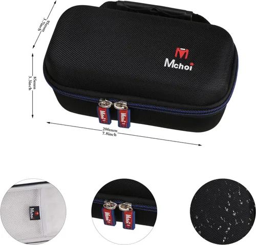 Vista 6 de Mchoi Estuche rígido de transporte adecuado para altavoces Bluetooth Marshall Emberton y Emberton II, altavoces Bluetooth solo funda protectora