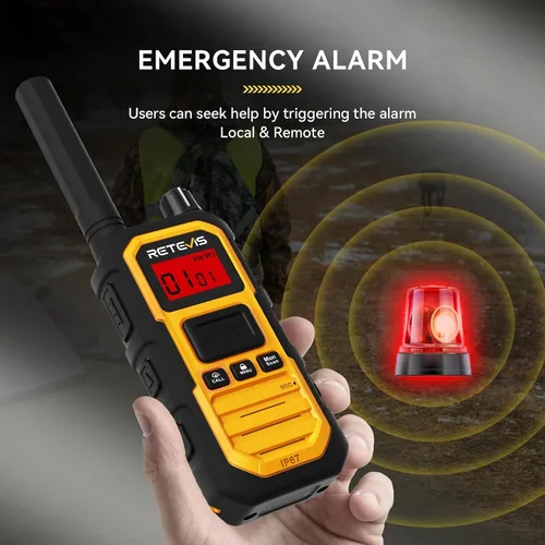 Vista 7 de Retevis RB48PLUS GMRS Walkie Talkies de largo alcance, IP67 impermeable