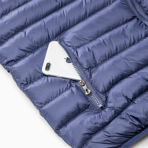 Vista 5 de Chaleco acolchado de invierno para hombre con capucha