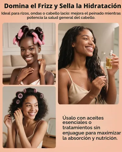 Vista 6 de Boloye Accesorio de Gorro para Secador de Cabello – Gorro de Secadora con Capucha XL de 28.5" para Secado Más Rápido y Acondicionamiento Profundo
