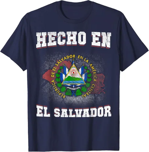 Vista 24 de Camisa de la bandera de El Salvador hecha en El Salvador