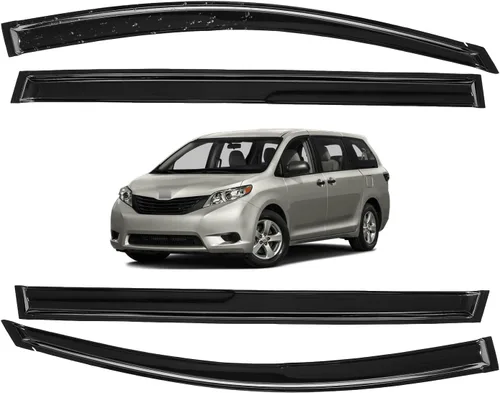 Vista 154 de Viseras para ventanas para Mazda 3 Sedán 4 puertas 2004 2005 2006 2007 2008 2009 estilo JDM Mugen, deflector de viento, protector solar y de lluvia