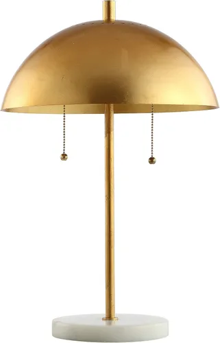 Vista 7 de JONATHAN Y Lámpara de mesa LED de 20.7 pulgadas de mármol dorado/blanco con 2 luces para decoración moderna de noche, lámpara de escritorio