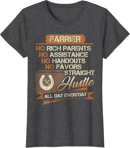 Vista 13 de Funny Farrier T-Shirt for Men Dad Brother Uncle Papa Negro