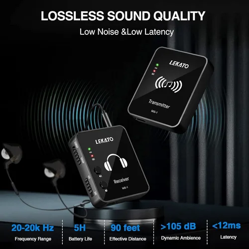 Vista 4 de LEKATO MS-1 Wireless in Ear Monitor System - (Sólo transmisor)