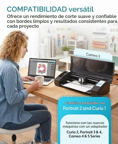 Vista 4 de Silhouette - Hoja de corte profundo Cameo 3 con profundidad de corte de 0.079 in, 1 paquete