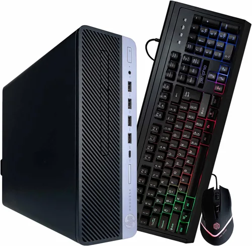 Vista 7 de HP ProDesk 600G4 Tower Desktop Computer Intel i7-8700 (3.4) 8 GB DDR4 RAM 250 GB SSD estado sólido Wi-Fi 5G + Bluetooth Windows 11