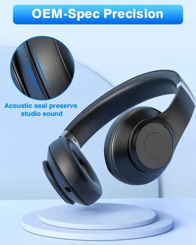 Vista 6 de F FEYCH Beats Studio - Almohadillas de repuesto para Beats Studio 3 y 2 (B0500/ B0501), 2 almohadillas de espuma viscoelástica con aislamiento