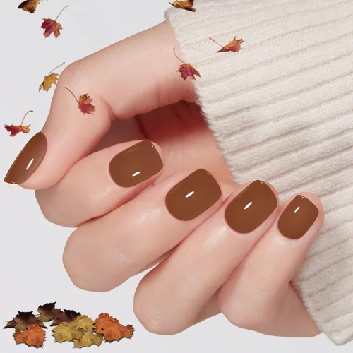 Vista 27 de Modelones Uñas postizas extra cortas a presión, color blanco lechoso A1-blanco lechoso