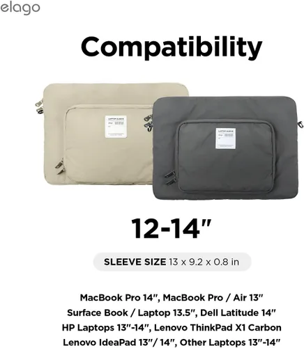 Vista 3 de elago Funda para laptop MacBook Pro de 14"/13-14" Piedra