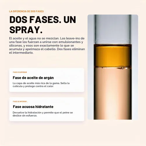 Vista 3 de Morfose Acondicionador profesional sin enjuague de argán, protector térmico para cabello, protección contra el calor en aerosol para el cabello