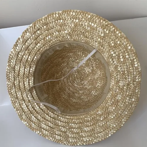 Vista 6 de Sombrero de paja Luffy, sombrero de paja de cosplay para fiesta de disfraces de Halloween, pajitas amarillas con sombreros de sol de cuerda