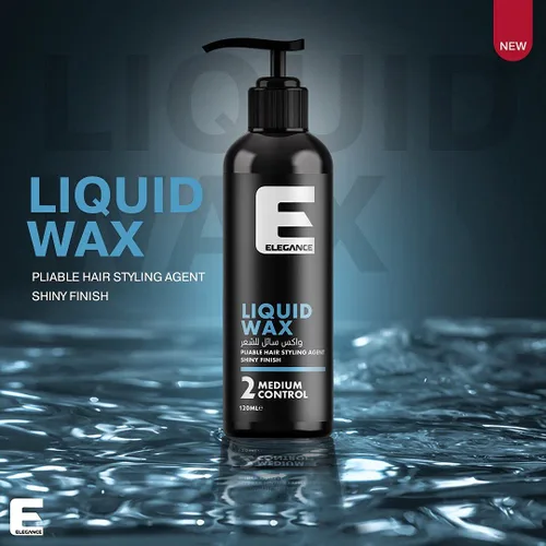 Vista 2 de Elegance - Cera líquida para el cabello, 4.05 onzas, fórmula híbrida, control medio y brillo, fácil de usar