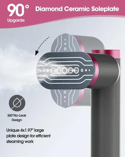 Vista 7 de Vaporizador de ropa de viaje, potente vaporizador de mano de 1200 W, calentamiento rápido de 15 segundos y vapor continuo de 10 minutos, mini