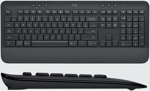 Vista 6 de Logitech Signature MK650 Combo para negocios, mouse y teclado inalámbricos, perno Logi, Bluetooth, SmartWheel, certificado globalmente Grafito