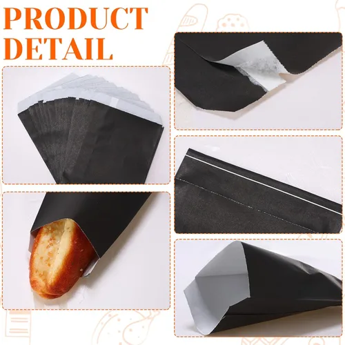 Vista 7 de Lallisa 1000 bolsas de vidrio de 5 x 7 pulgadas, bolsas de papel encerado, fundas para galletas, bolsas de papel de cera para sándwich para fiesta
