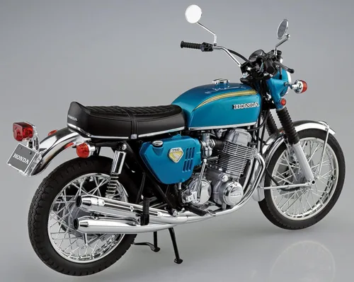 Vista 2 de Aoshima Honda Dream CB750 Four 1969 1:12 Kit de modelo a escala 1:12