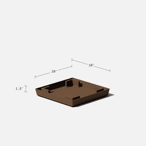 Vista 3 de Veradek Pure Series Nobleton - Bandeja para macetas de 18 pulgadas (paquete de 2)