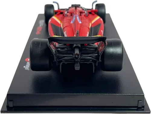 Vista 5 de Burago Ferrari SF-24 Charles Leclerc #16 MONACO GP 2024 Winner - Realistic Car Model in 1:43 Scale - Red - Official Ferrari License