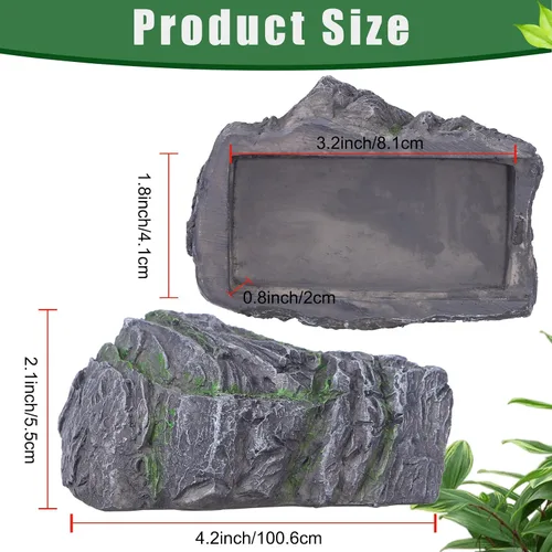 Vista 3 de Oculta una llave de piedra, ocultador de llaves de roca falsa para exteriores, caja de seguridad oculta impermeable para patio, jardín, patio